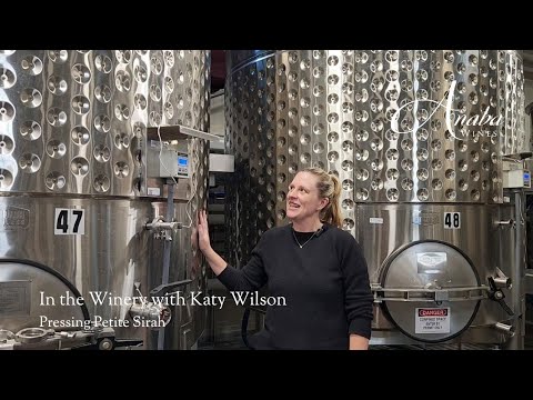 In the Winery with Anaba Wines: Pressing Petite Sirah