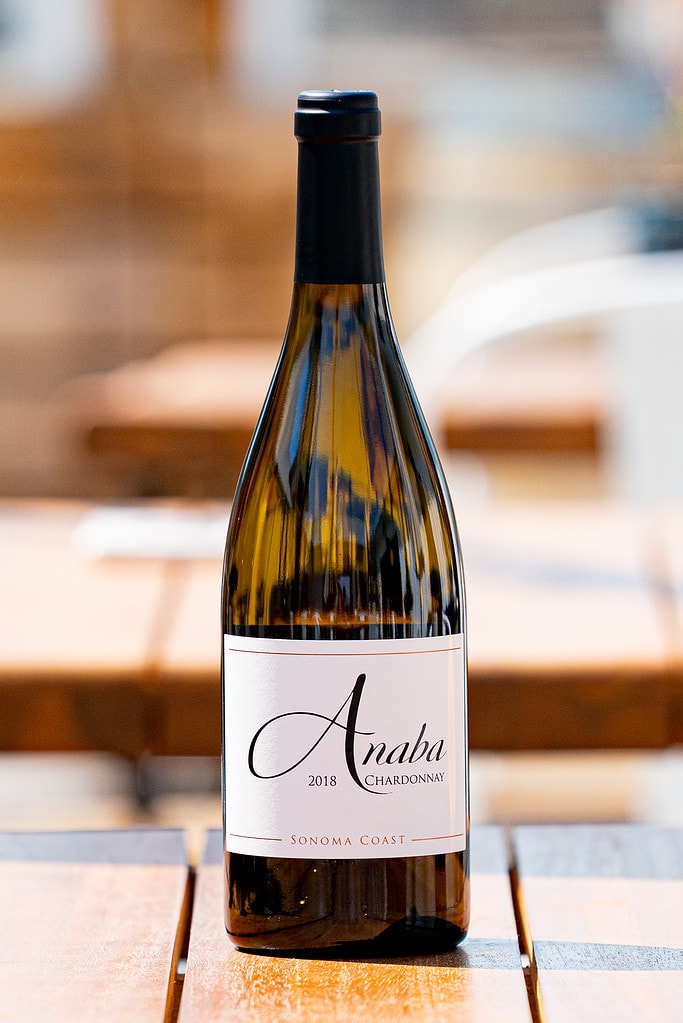 Bottle of Anaba Sonoma Coast Chardonnay