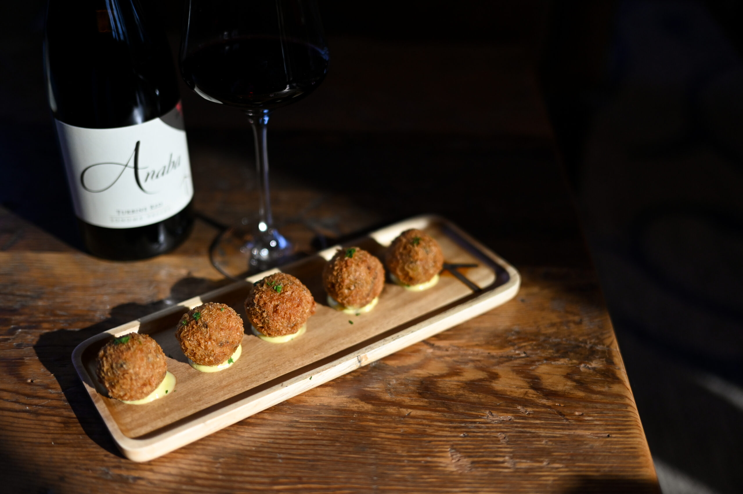 Arancini Balls on display