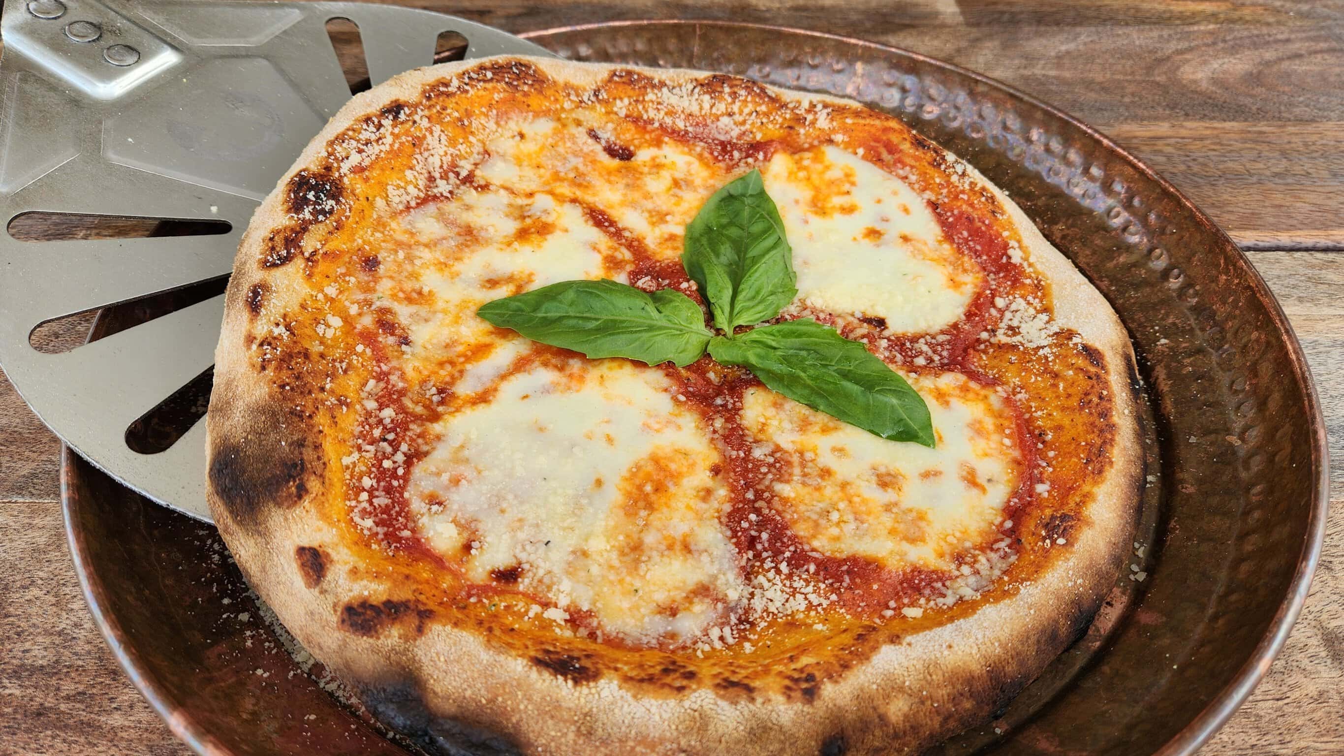 Wood-fired Margherita Pizza